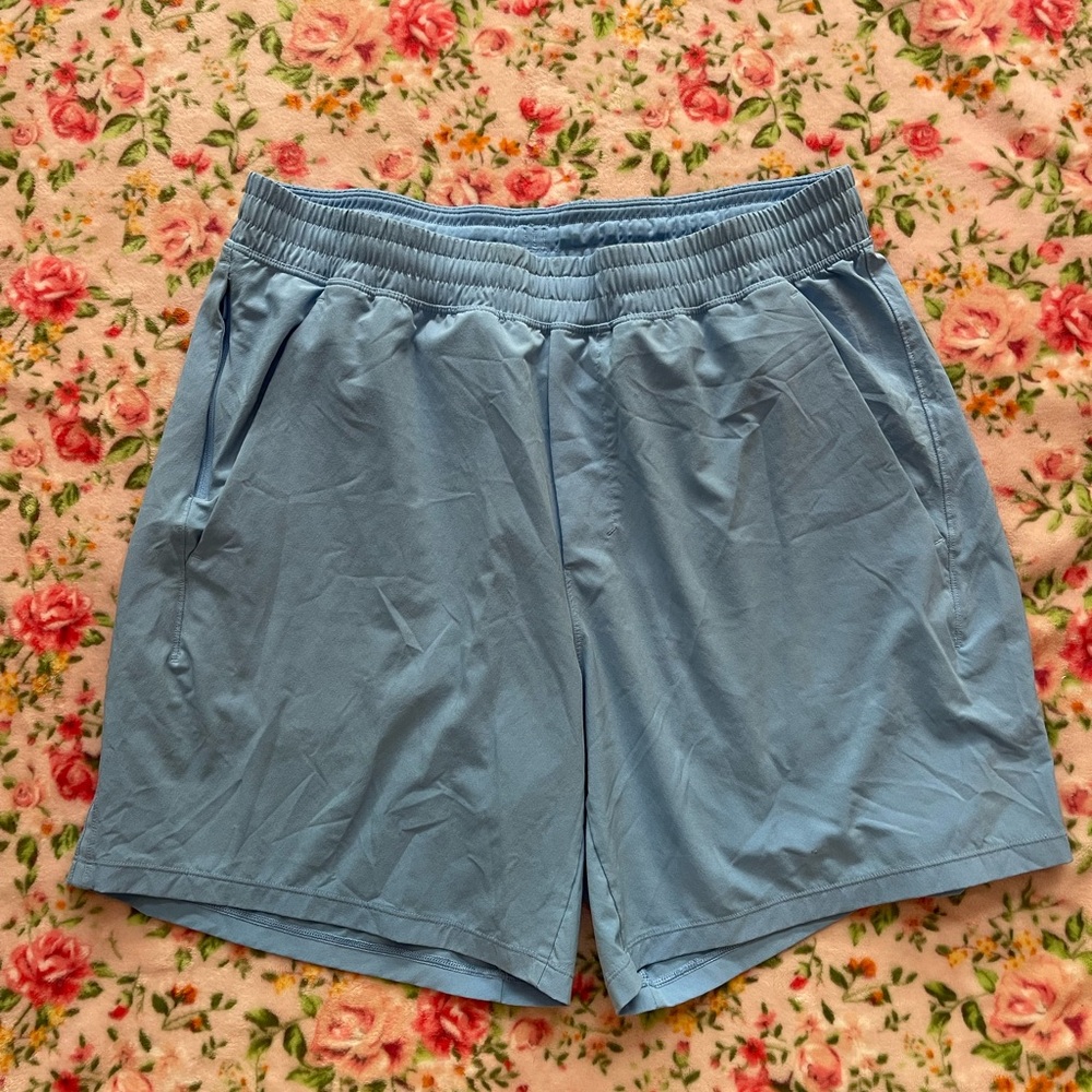 Mens Lululemon Blue Pacebreaker Shorts Large